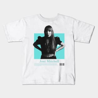 Joni Mitchell // 1970s Fan Art Design Kids T-Shirt